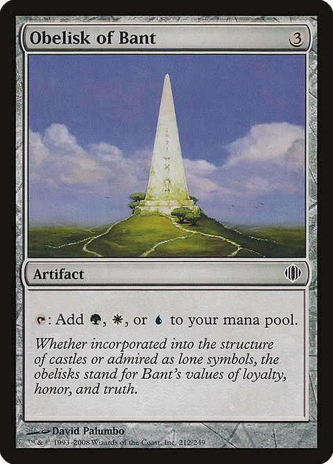Carta Magic - FOIL Obelisk of Bant - Idioma: Ingles - Edicion: Shards of Alara