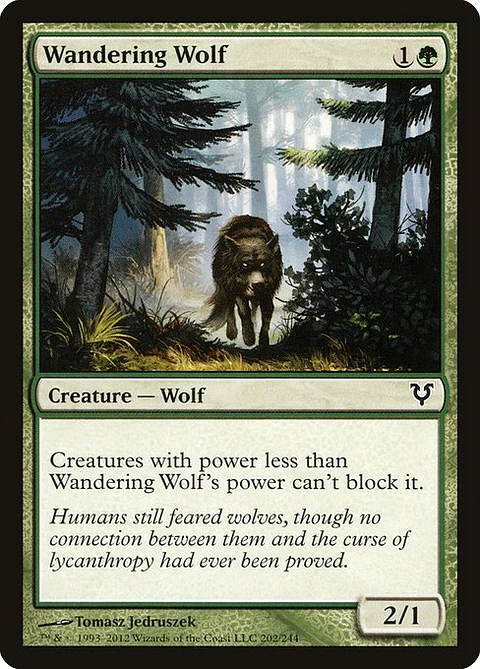 Carta Magic - FOIL Wandering Wolf - Idioma: Ingles - Edicion: Avacyn Restored