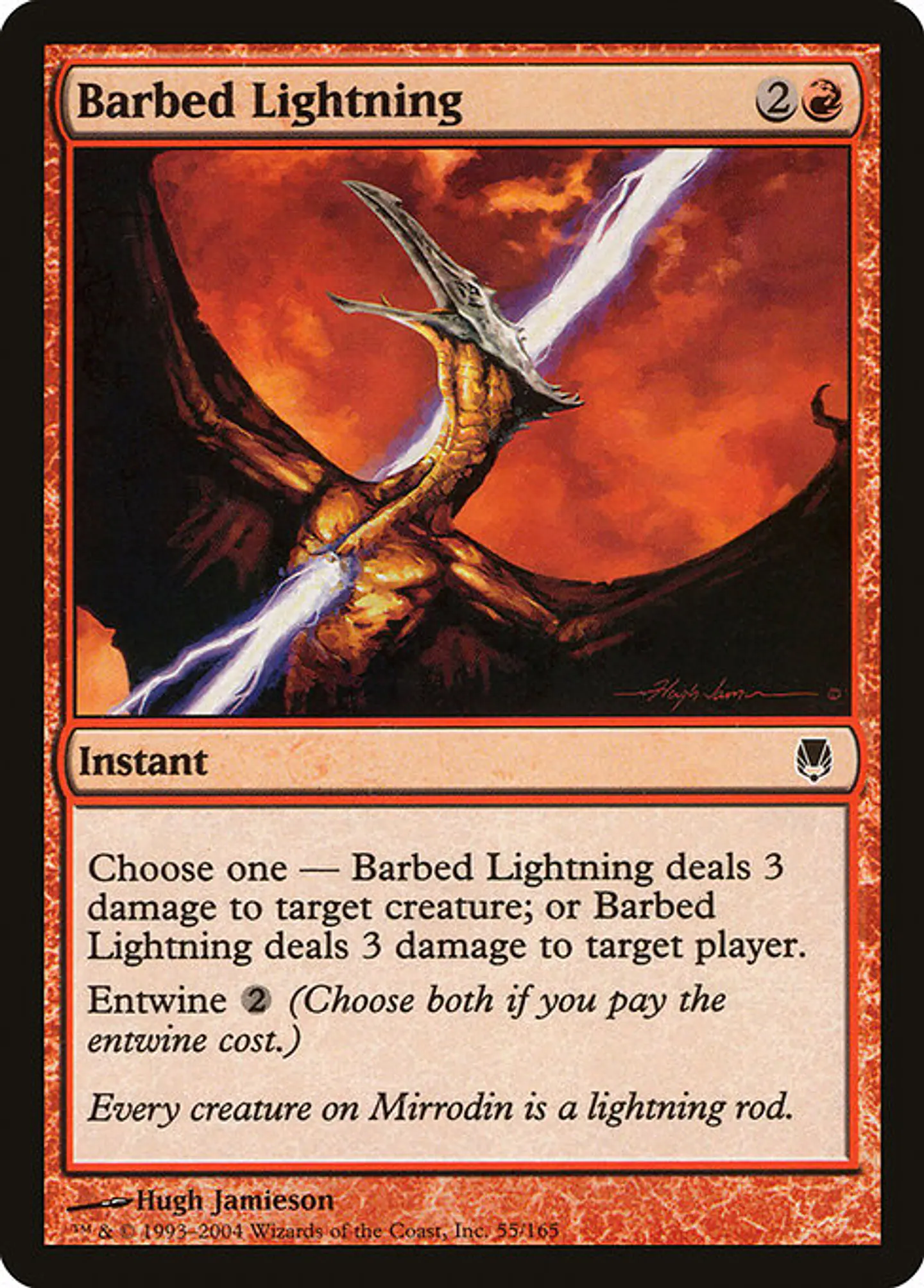 Carta Magic - FOIL Barbed Lightning - Idioma: Ingles - Edicion: Darksteel 1