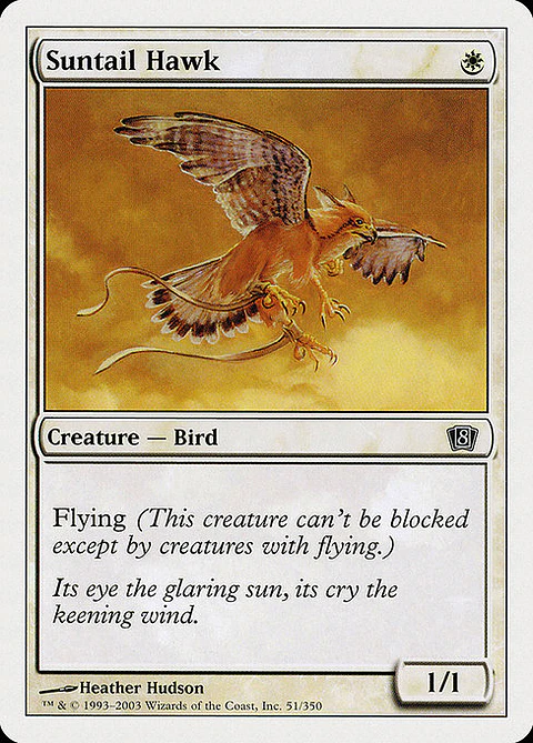 Carta Magic - FOIL Suntail Hawk - Idioma: Ingles - Edicion: Eighth Edition