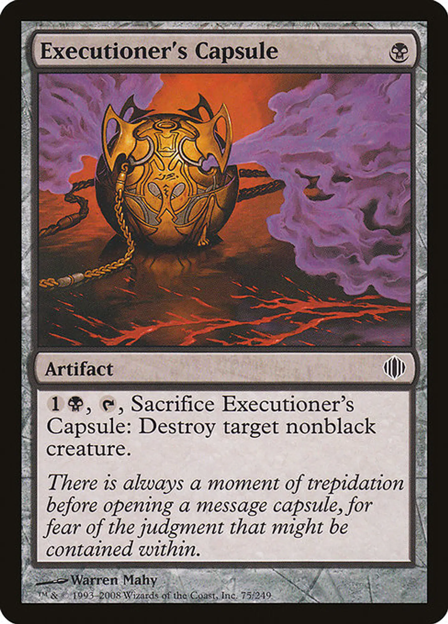 Carta Magic - FOIL Executioner's Capsule - Idioma: Ingles - Edicion: Shards of Alara 1