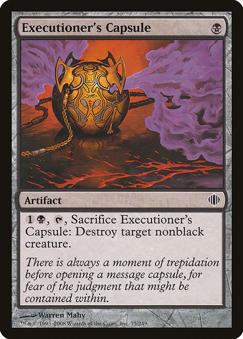 Carta Magic - FOIL Executioner's Capsule - Idioma: Ingles - Edicion: Shards of Alara 1