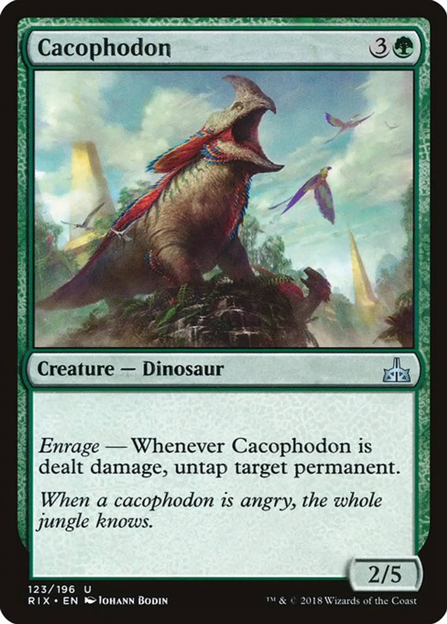 Carta Magic - FOIL Cacophodon - Idioma: Espa–ol - Edicion: Rivals of Ixalan 1