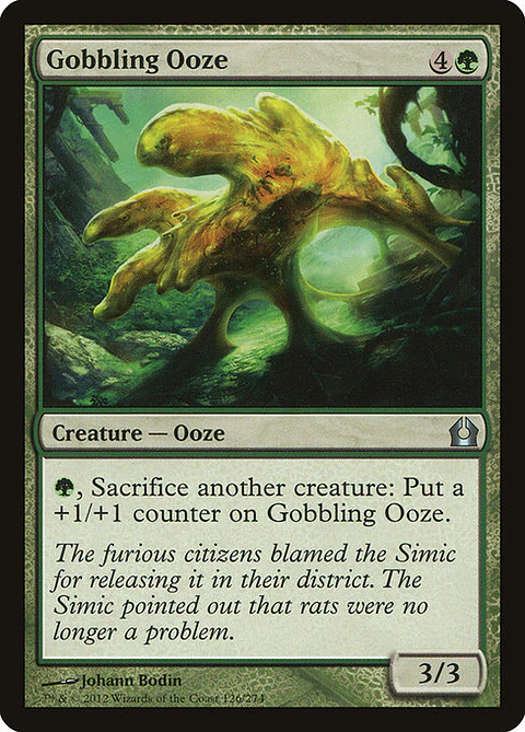 Carta Magic - FOIL Gobbling Ooze - Idioma: Espa–ol - Edicion: Return to Ravnica