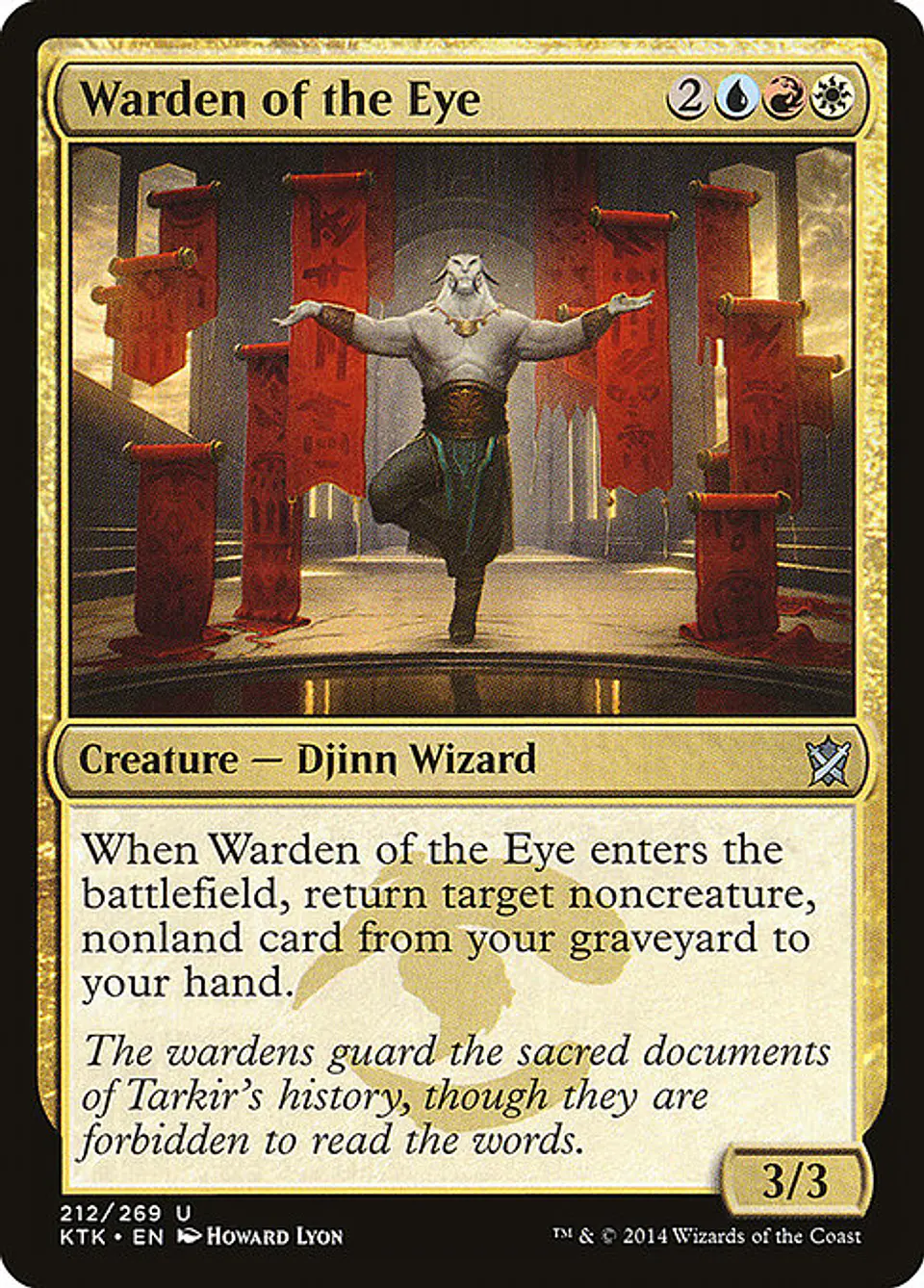 Carta Magic - FOIL Warden of the Eye - Idioma: Espa–ol - Edicion: Khans of Tarkir 1