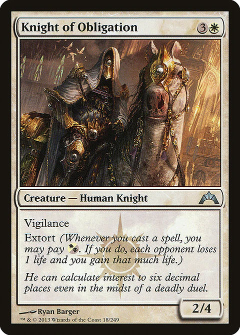 Carta Magic - FOIL Knight of Obligation - Idioma: Ingles - Edicion: Gatecrash