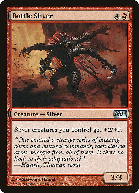 Carta Magic - FOIL Battle Sliver - Idioma: Espa–ol - Edicion: Magic 2014