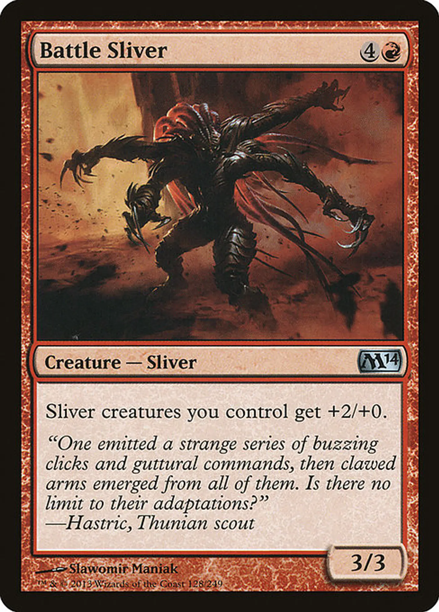 Carta Magic - FOIL Battle Sliver - Idioma: Espa–ol - Edicion: Magic 2014 1