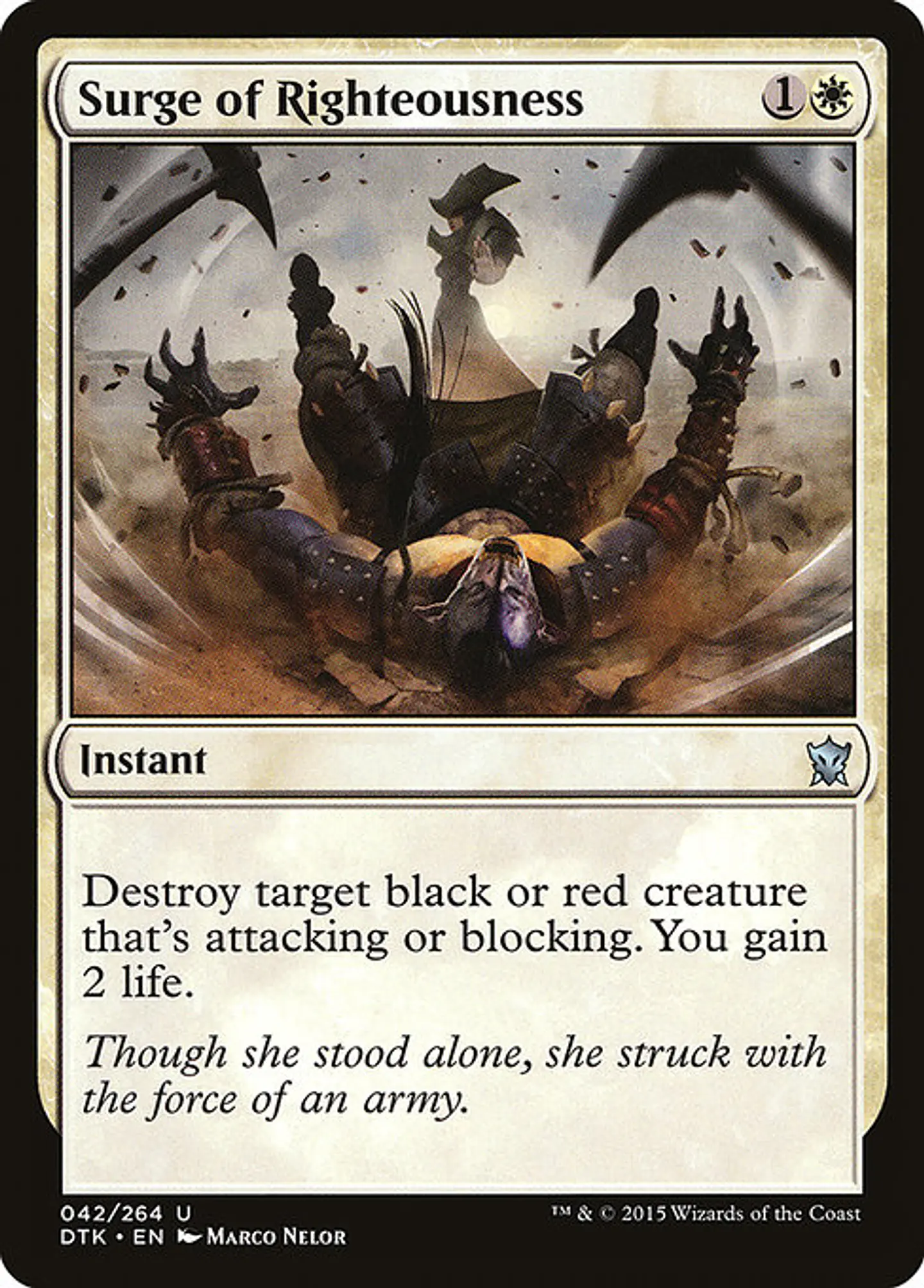 Carta Magic - FOIL Surge of Righteousness - Idioma: Espa–ol - Edicion: Dragons of Tarkir 1