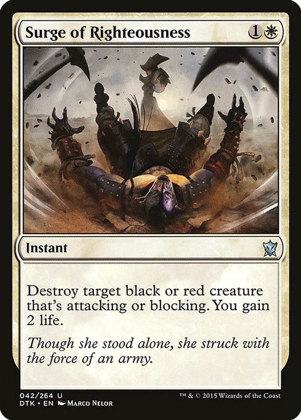 Carta Magic - FOIL Surge of Righteousness - Idioma: Espa–ol - Edicion: Dragons of Tarkir 1