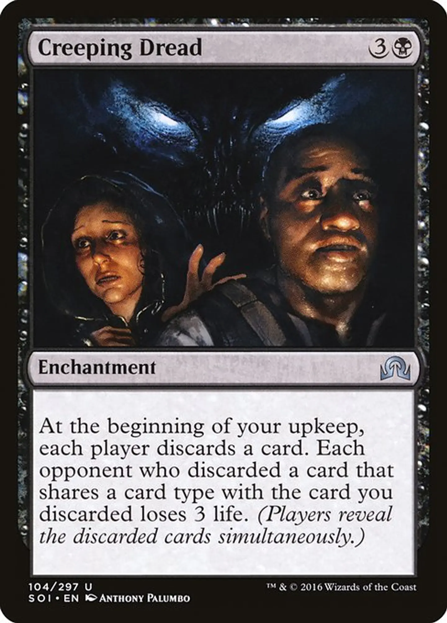Carta Magic - FOIL Creeping Dread - Idioma: Ingles - Edicion: Shadows over Innistrad 1