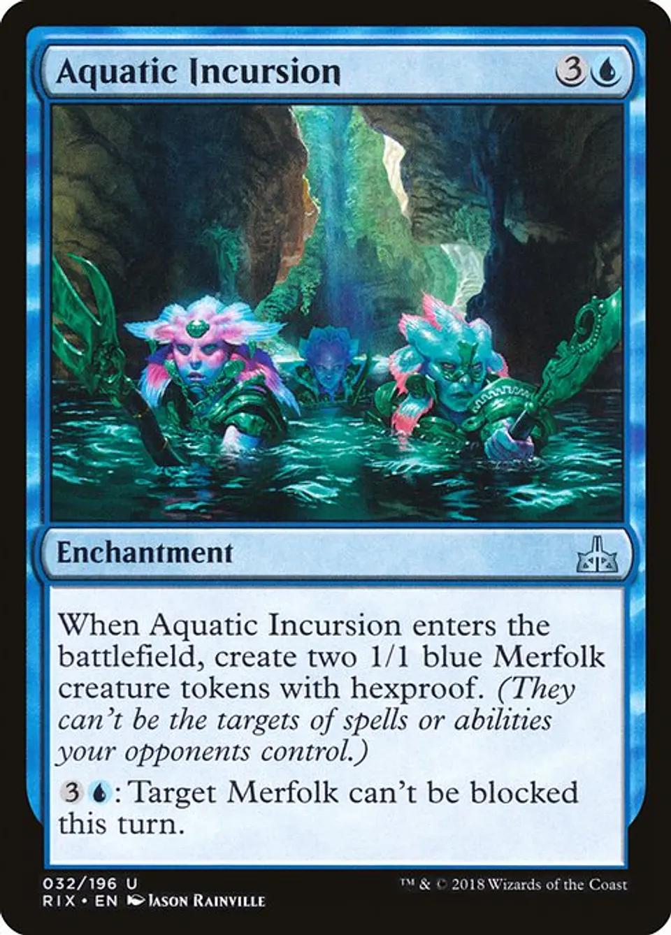 Carta Magic - FOIL Aquatic Incursion - Idioma: Espa–ol - Edicion: Rivals of Ixalan 1