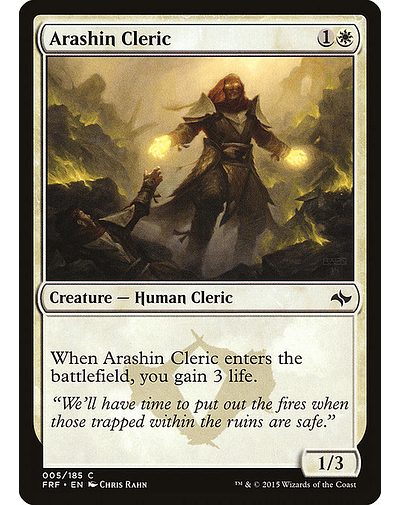 Carta Magic - FOIL Arashin Cleric - Idioma: Espa–ol - Edicion: Fate Reforged