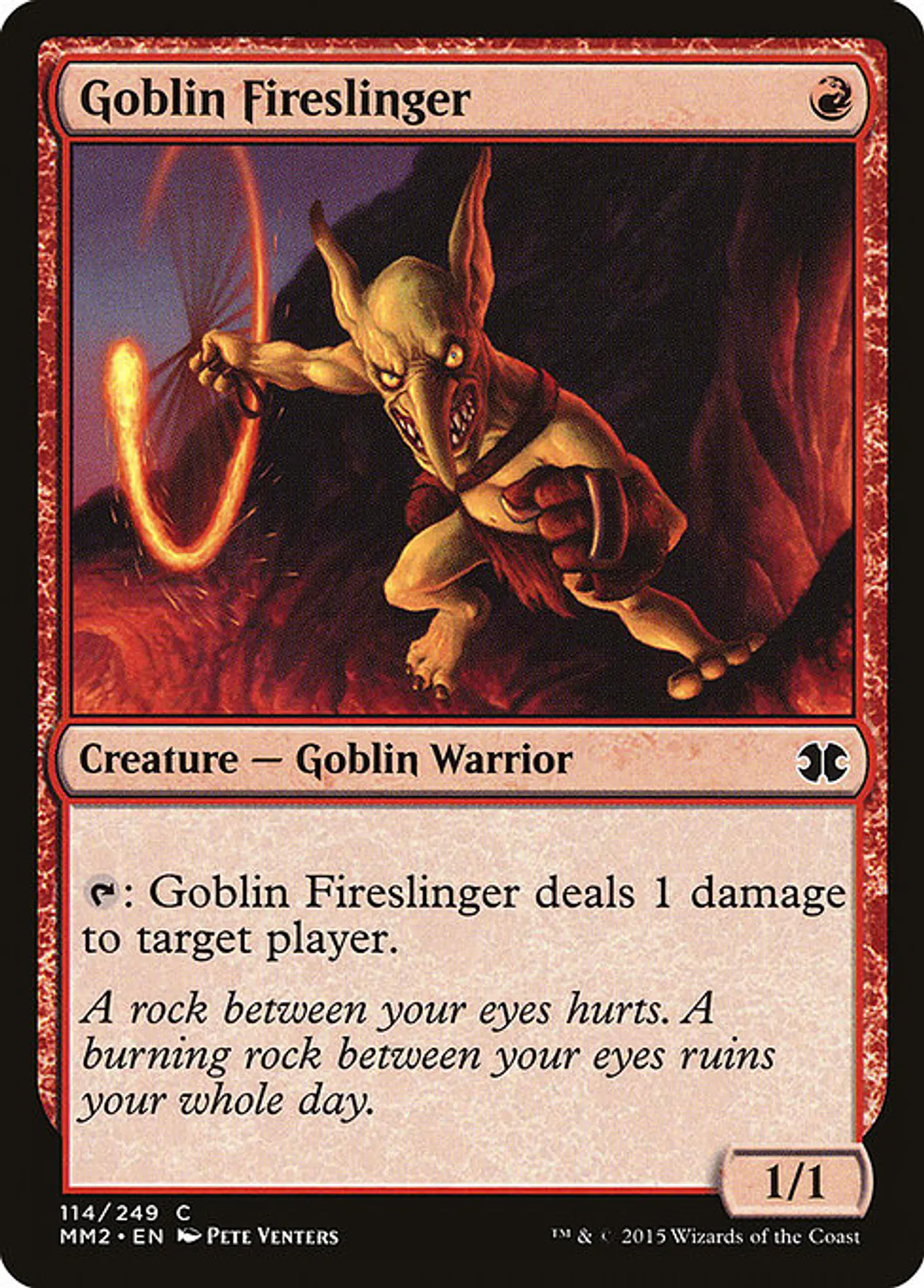 Carta Magic - FOIL Goblin Fireslinger - Idioma: Ingles - Edicion: Modern Masters 2015 1