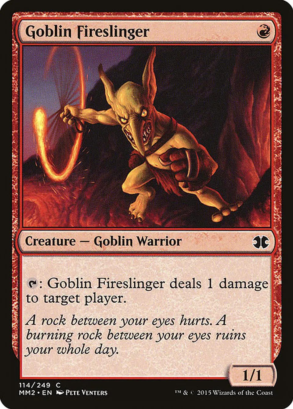 Carta Magic - FOIL Goblin Fireslinger - Idioma: Ingles - Edicion: Modern Masters 2015 1