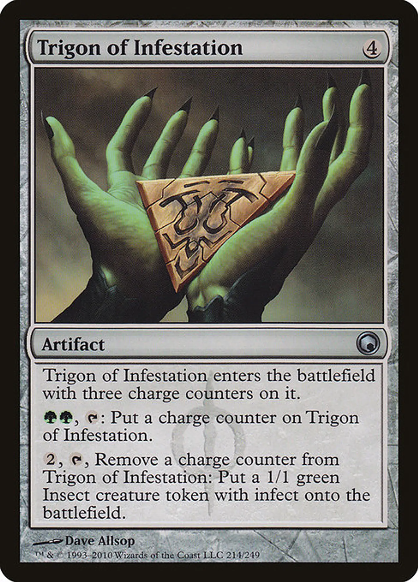 Carta Magic - FOIL Trigon of Infestation - Idioma: Ingles - Edicion: Scars of Mirrodin 1