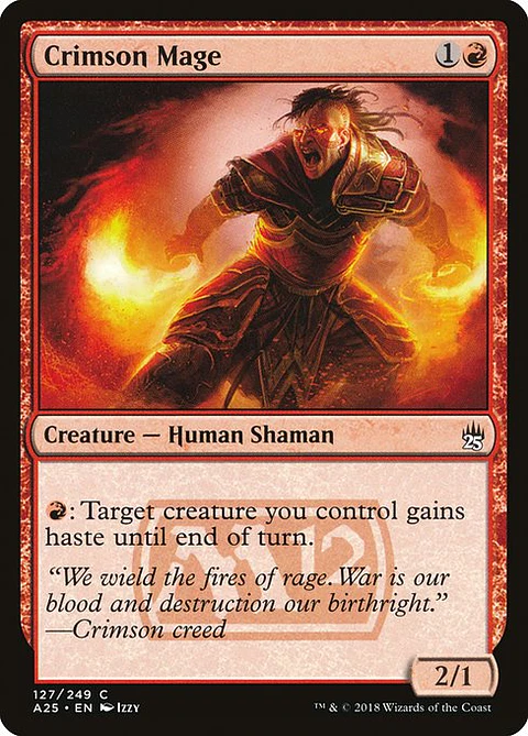 Carta Magic - FOIL Crimson Mage - Idioma: Ingles - Edicion: Masters 25