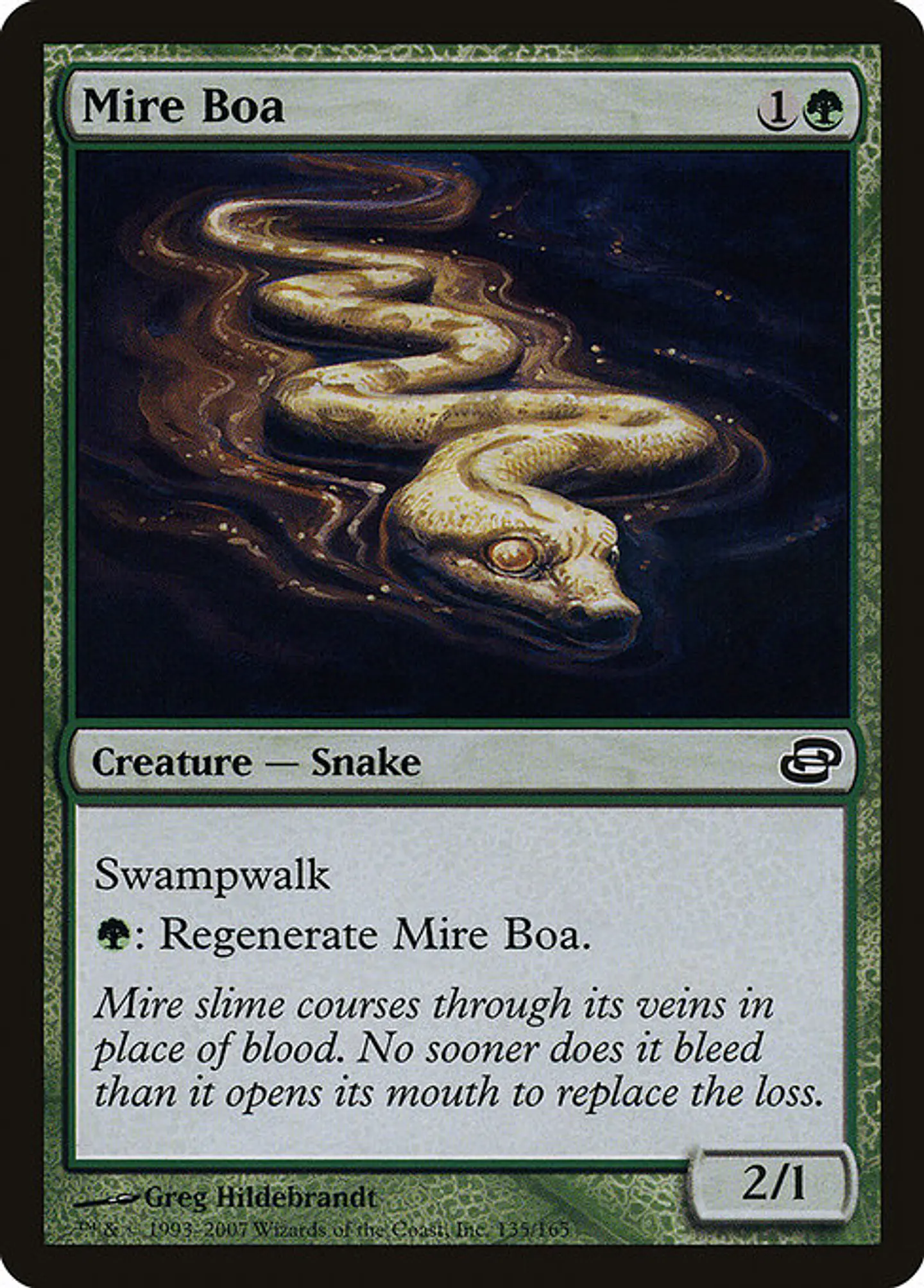 Carta Magic - FOIL Mire Boa - Idioma: Ingles - Edicion: Planar Chaos 1