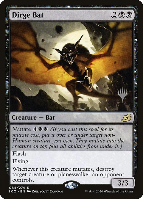 Carta Magic - FOIL Dirge Bat - Idioma: Espa–ol - Edicion: Ikoria: Lair of Behemoths Promos