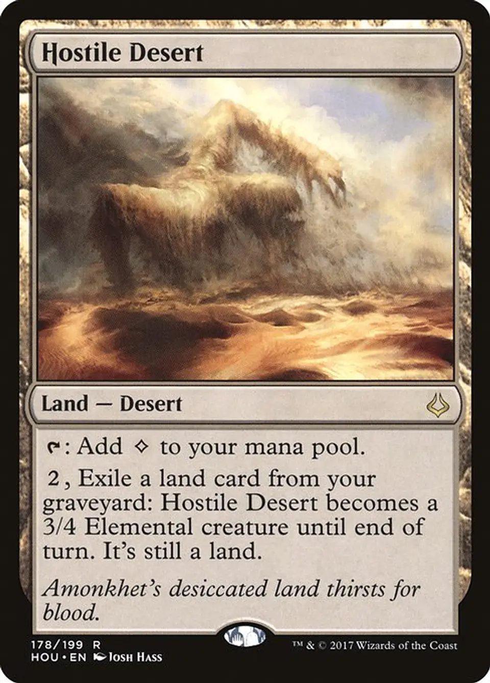 Carta Magic - FOIL Hostile Desert - Idioma: Espa–ol - Edicion: Hour of Devastation 1