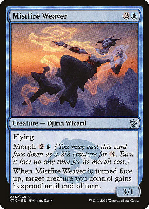 Carta Magic - FOIL Mistfire Weaver - Idioma: Espa–ol - Edicion: Khans of Tarkir