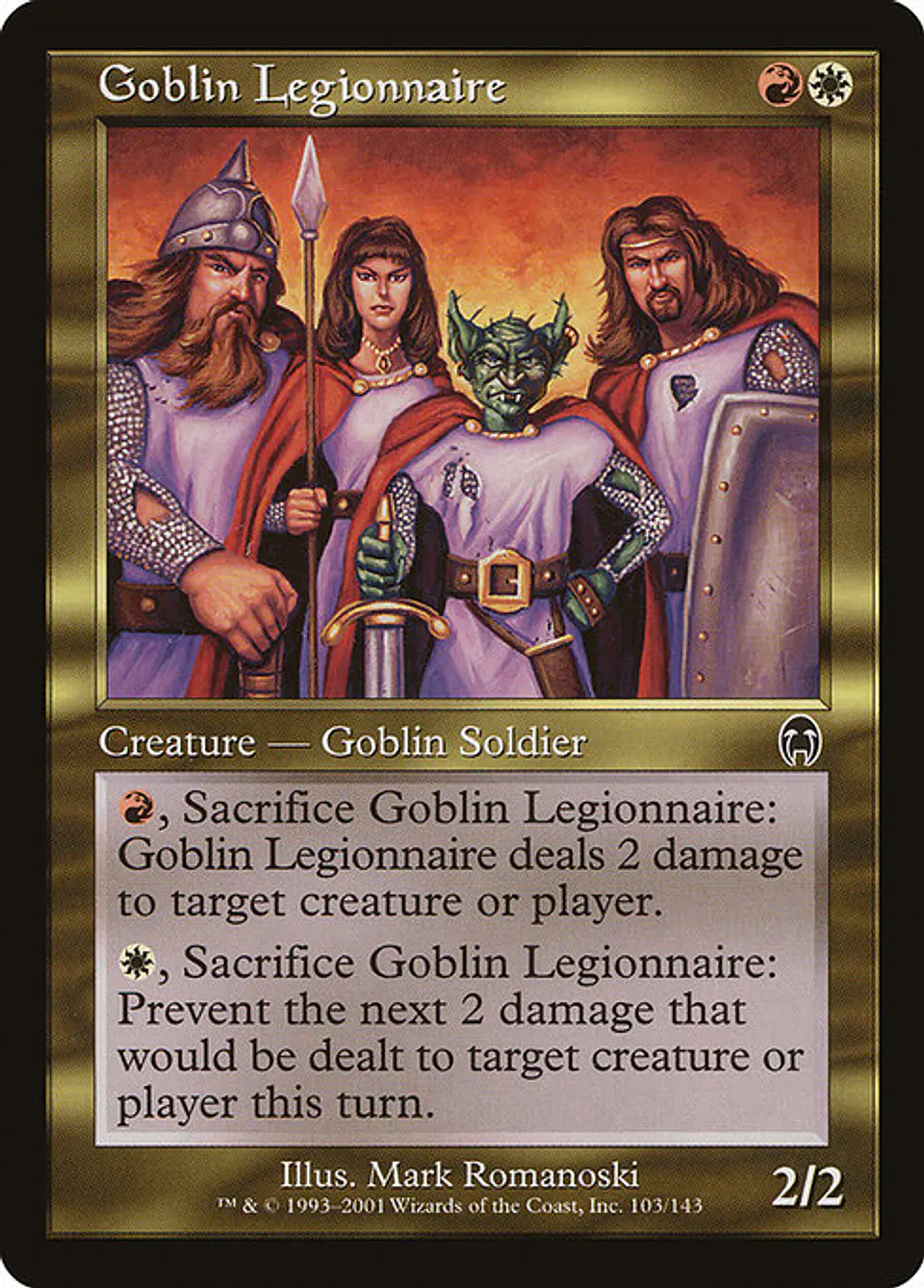 Carta Magic - FOIL Goblin Legionnaire - Idioma: Ingles - Edicion: Apocalypse 1