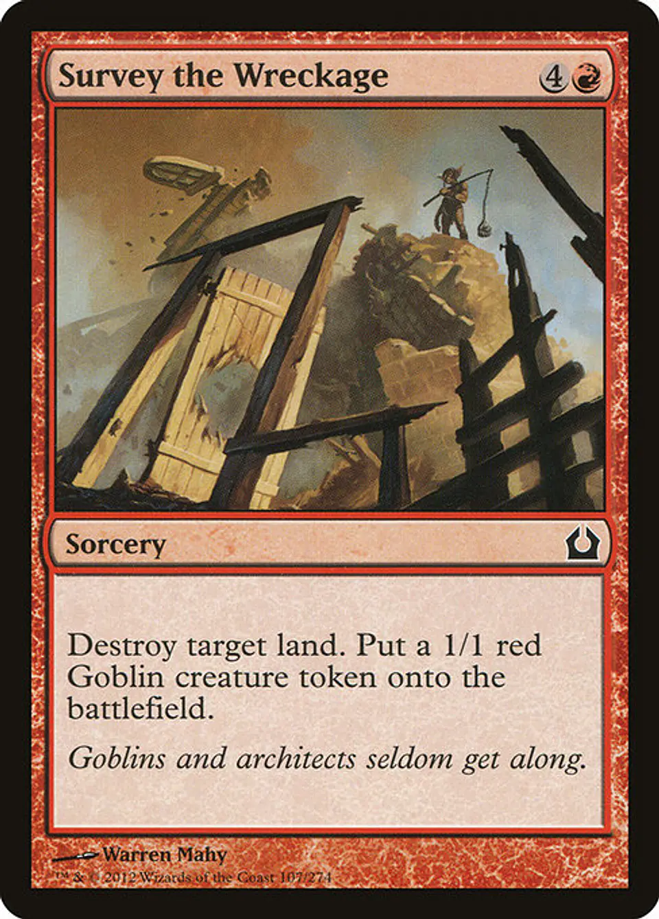 Carta Magic - FOIL Survey the Wreckage - Idioma: Espa–ol - Edicion: Return to Ravnica 1