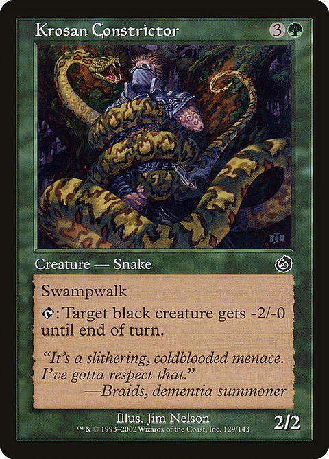 Carta Magic - FOIL Krosan Constrictor - Idioma: Espa–ol - Edicion: Torment