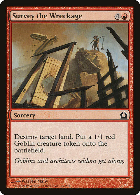 Carta Magic - FOIL Survey the Wreckage - Idioma: Ingles - Edicion: Return to Ravnica