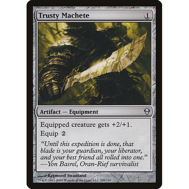 Carta Magic - FOIL Trusty Machete - Idioma: Ingles - Edicion: Zendikar