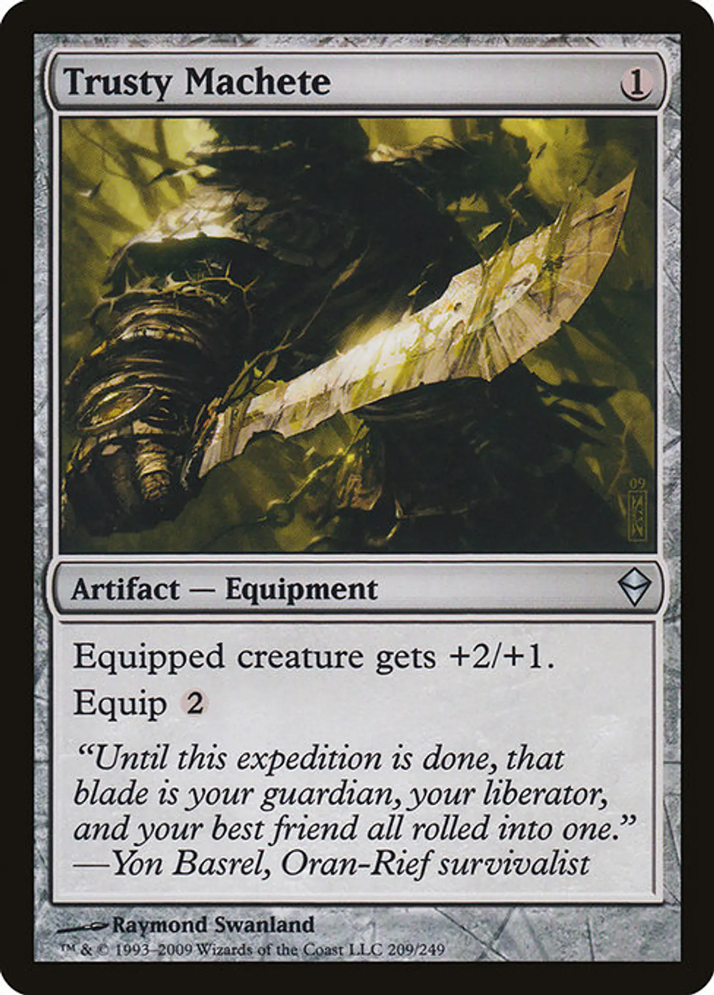 Carta Magic - FOIL Trusty Machete - Idioma: Ingles - Edicion: Zendikar 1
