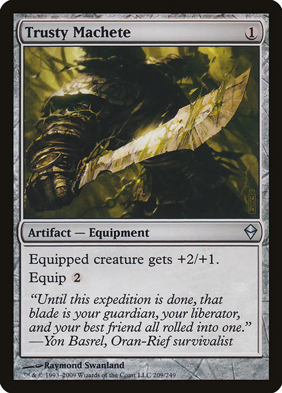 Carta Magic - FOIL Trusty Machete - Idioma: Ingles - Edicion: Zendikar 1