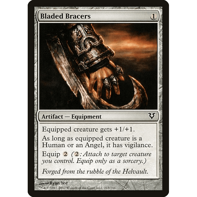 Carta Magic - FOIL Bladed Bracers - Idioma: Ingles - Edicion: Avacyn Restored