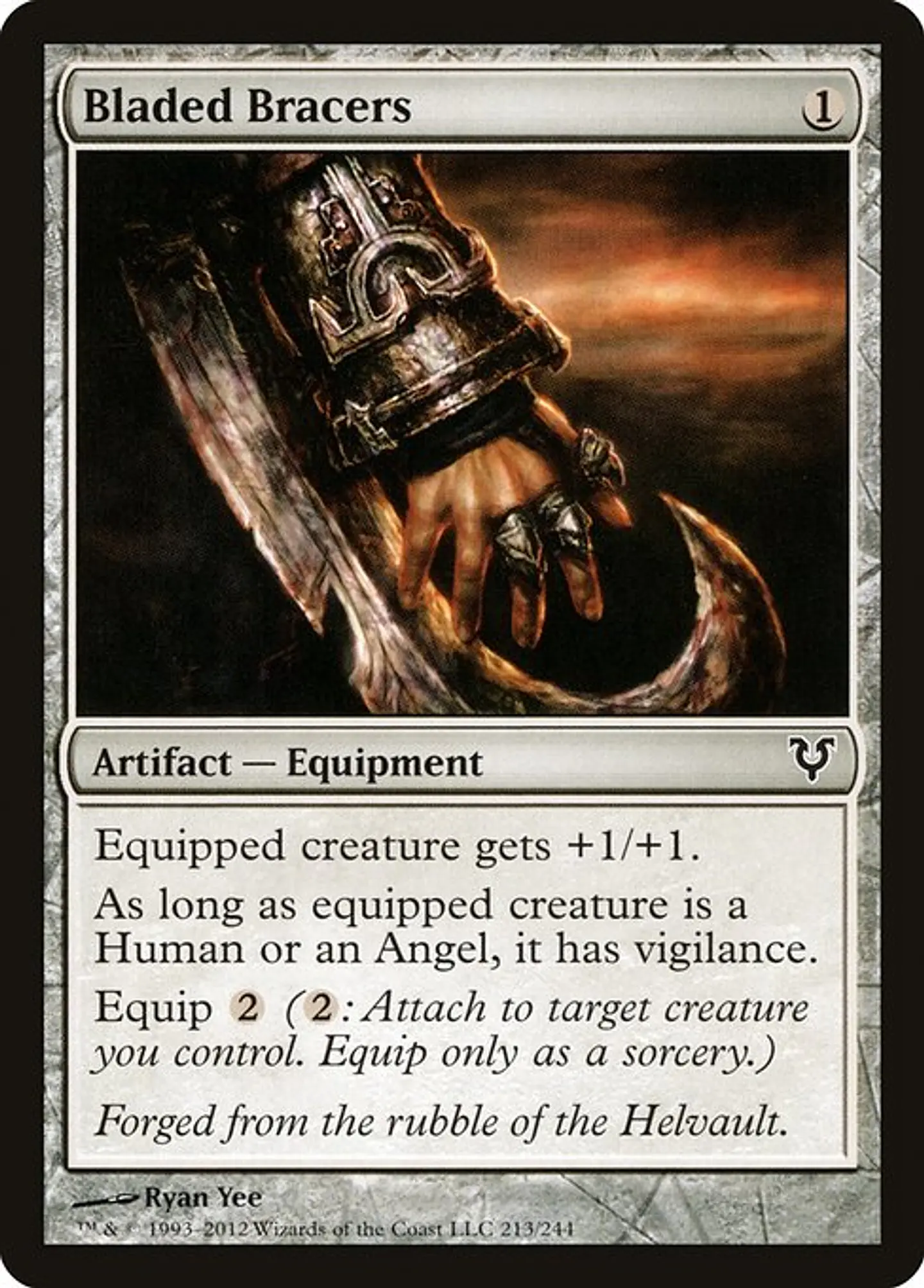 Carta Magic - FOIL Bladed Bracers - Idioma: Ingles - Edicion: Avacyn Restored 1