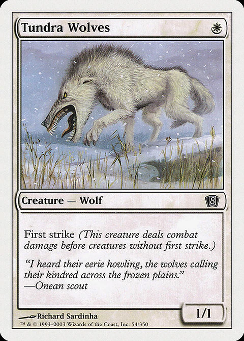 Carta Magic - FOIL Tundra Wolves - Idioma: Ingles - Edicion: Eighth Edition