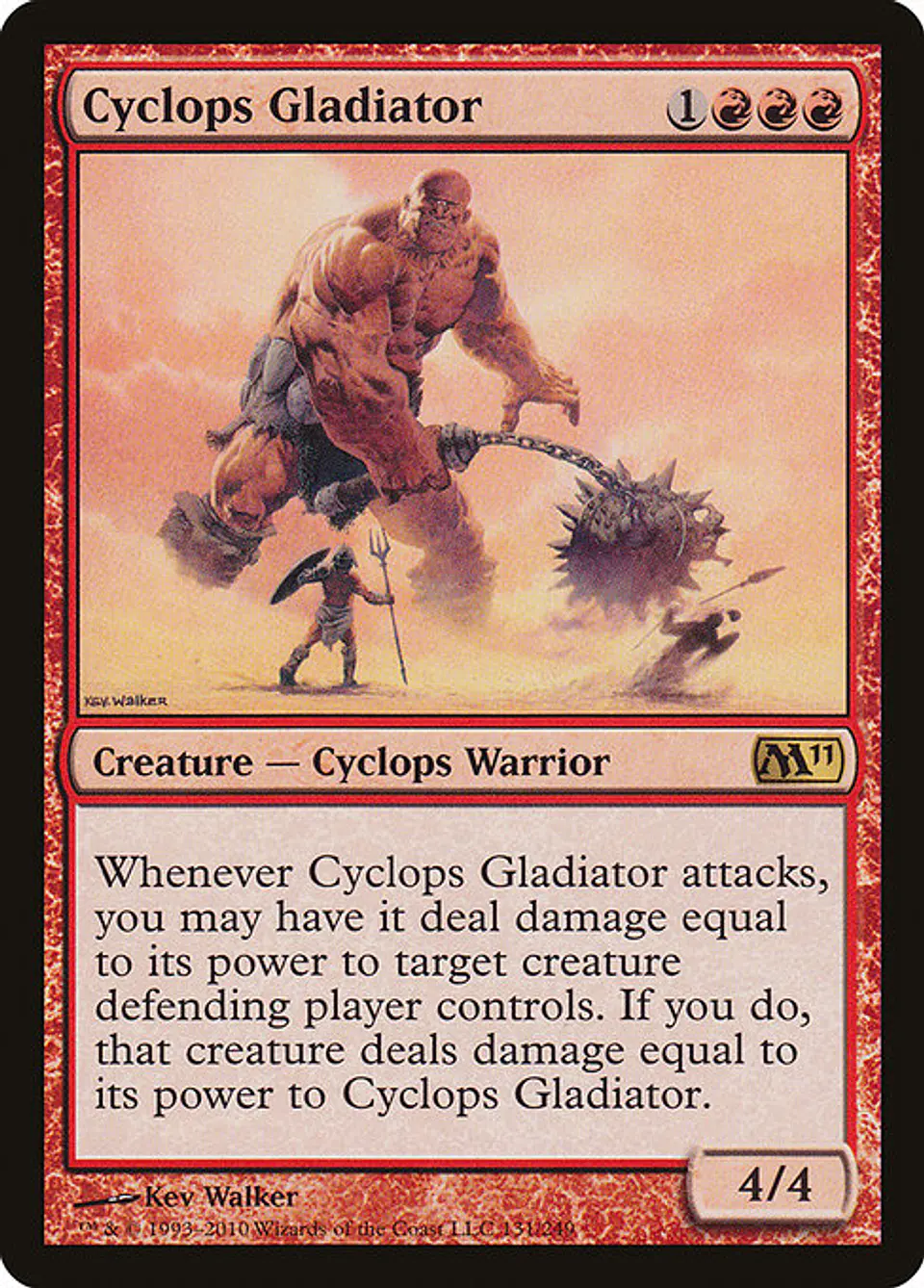 Carta Magic - FOIL Cyclops Gladiator - Idioma: Ingles - Edicion: Magic 2011 1
