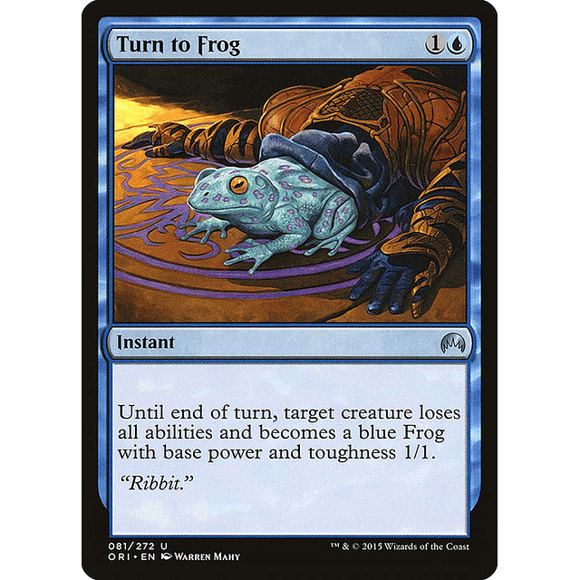 Carta Magic - FOIL Turn to Frog - Idioma: Espa–ol - Edicion: Magic Origins