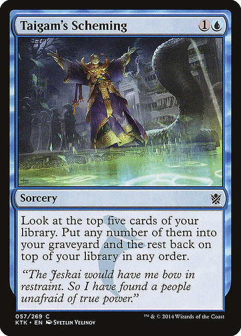 Carta Magic - FOIL Taigam's Scheming - Idioma: Ingles - Edicion: Khans of Tarkir