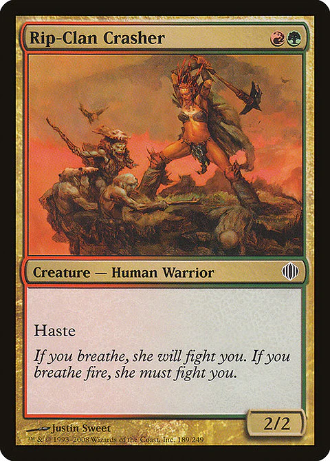 Carta Magic - FOIL Rip-Clan Crasher - Idioma: Ingles - Edicion: Shards of Alara