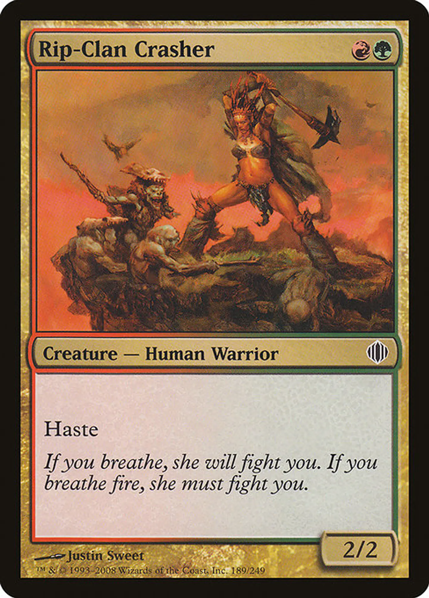 Carta Magic - FOIL Rip-Clan Crasher - Idioma: Ingles - Edicion: Shards of Alara 1