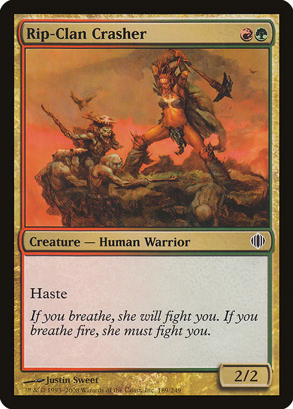 Carta Magic - FOIL Rip-Clan Crasher - Idioma: Ingles - Edicion: Shards of Alara 1