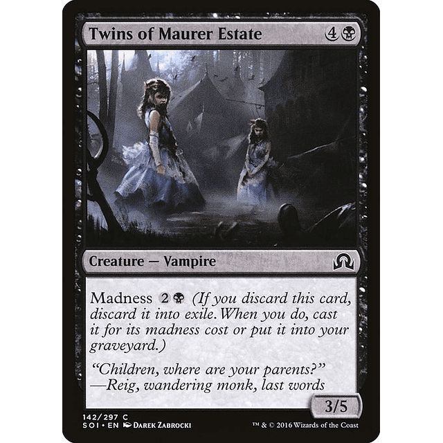 Carta Magic - FOIL Twins of Maurer Estate - Idioma: Ingles - Edicion: Shadows over Innistrad