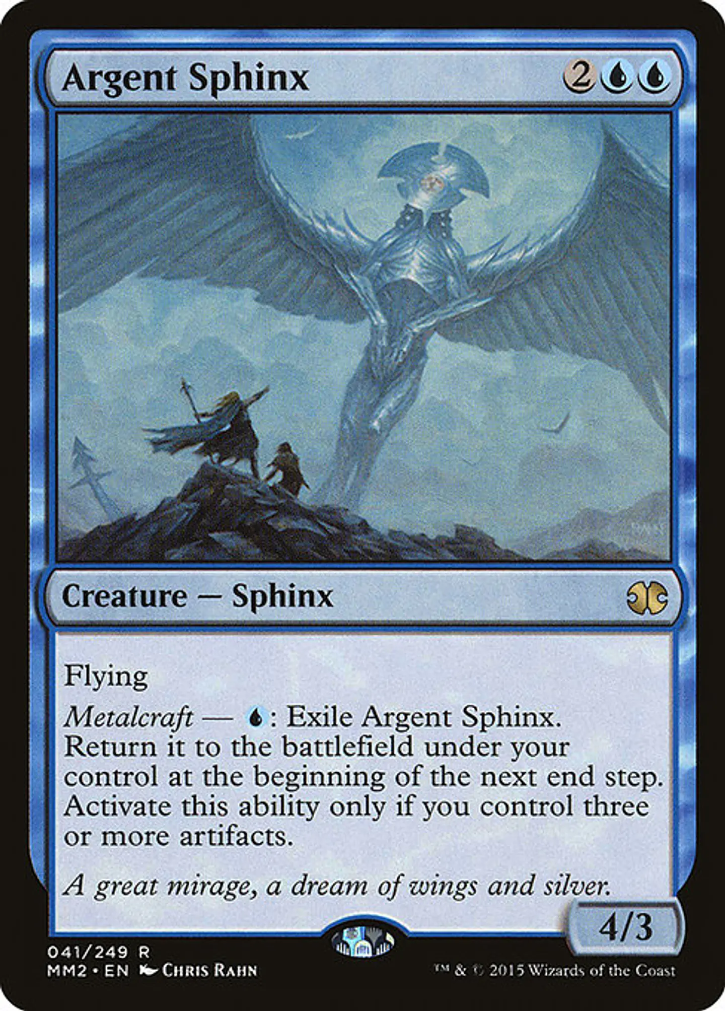 Carta Magic - FOIL Argent Sphinx - Idioma: Ingles - Edicion: Modern Masters 2015 1