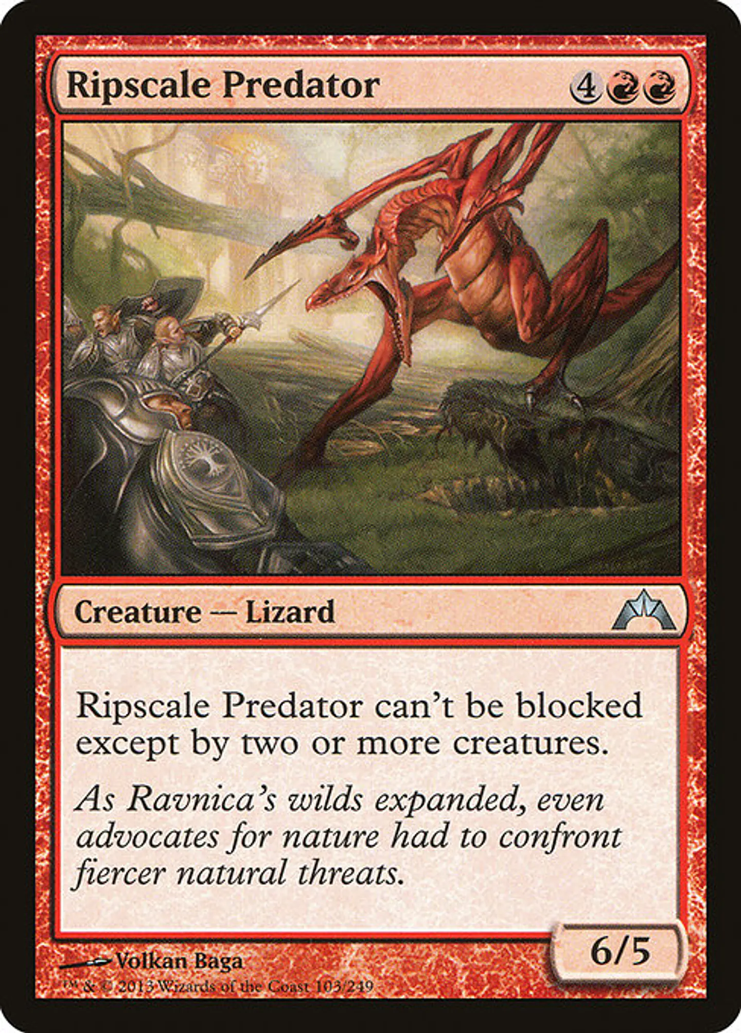 Carta Magic - FOIL Ripscale Predator - Idioma: Ingles - Edicion: Gatecrash 1