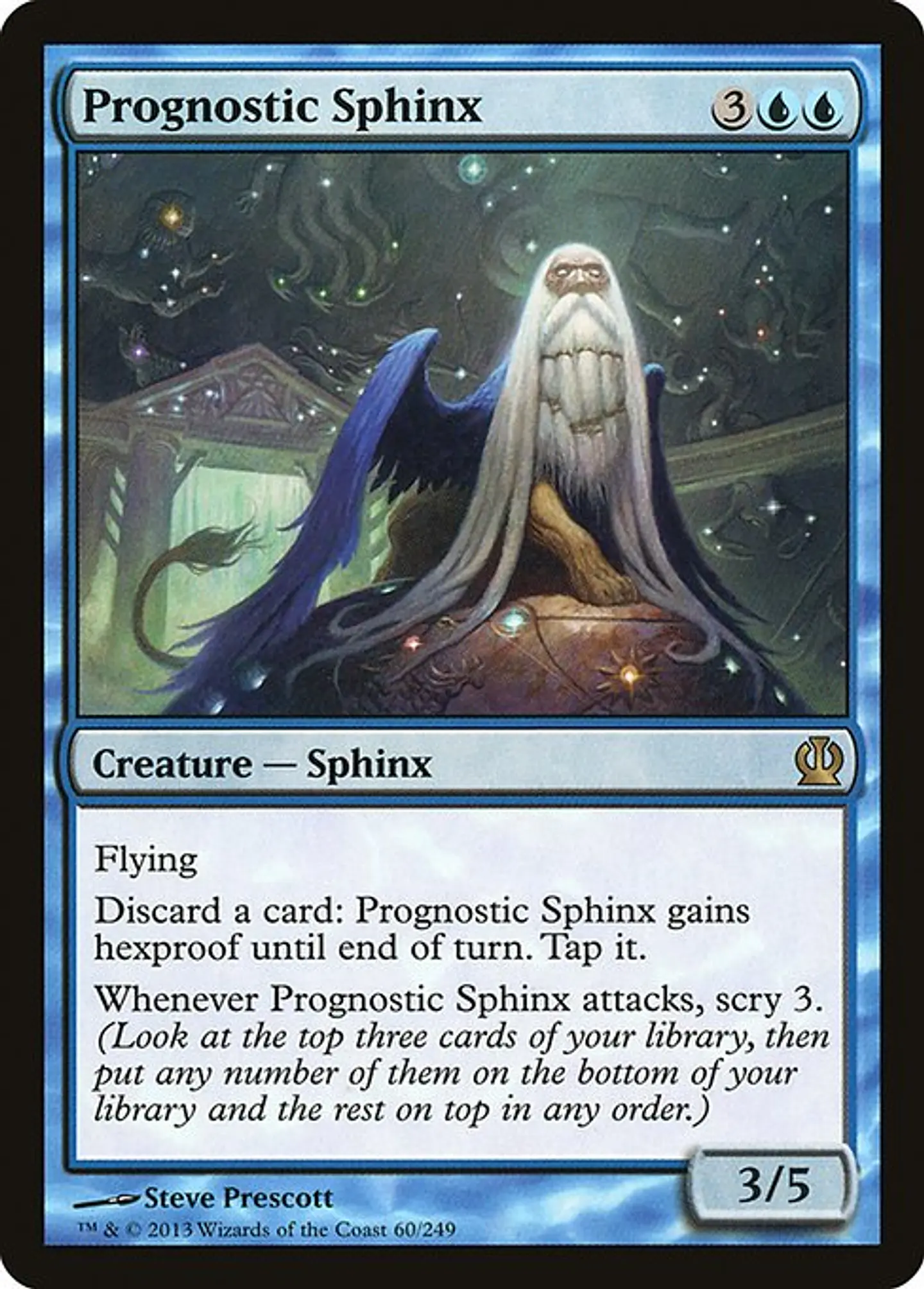 Carta Magic - FOIL Prognostic Sphinx - Idioma: Espa–ol - Edicion: Theros 1