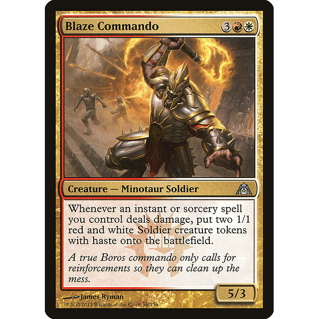 Carta Magic - FOIL Blaze Commando - Idioma: Espa–ol - Edicion: Dragon's Maze