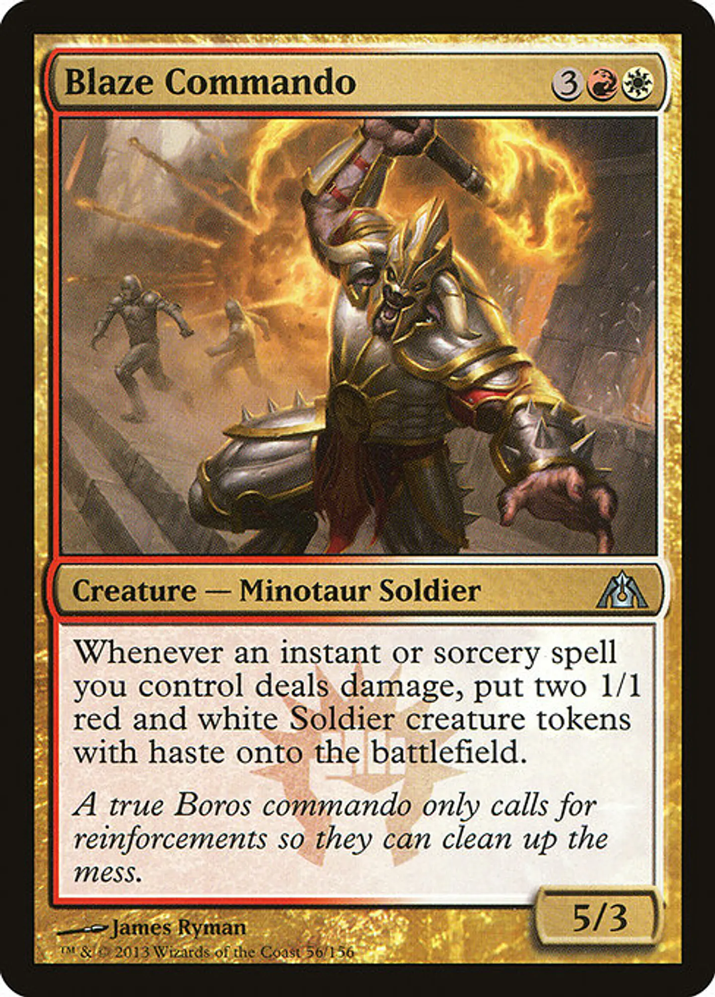Carta Magic - FOIL Blaze Commando - Idioma: Espa–ol - Edicion: Dragon's Maze 1