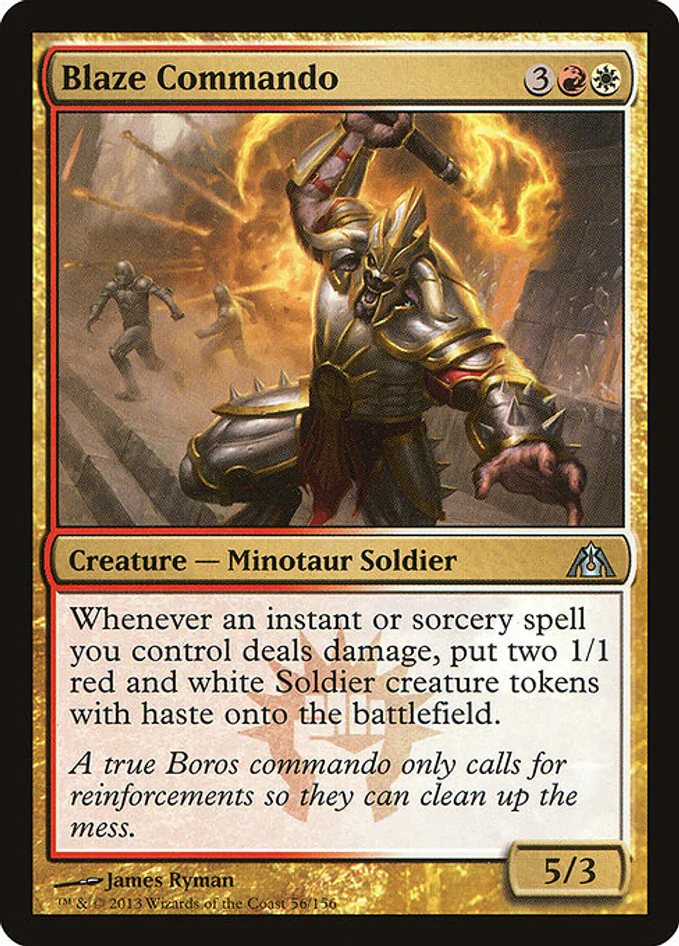 Carta Magic - FOIL Blaze Commando - Idioma: Espa–ol - Edicion: Dragon's Maze 1