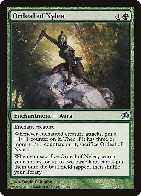 Carta Magic - FOIL Ordeal of Nylea - Idioma: Espa–ol - Edicion: Theros
