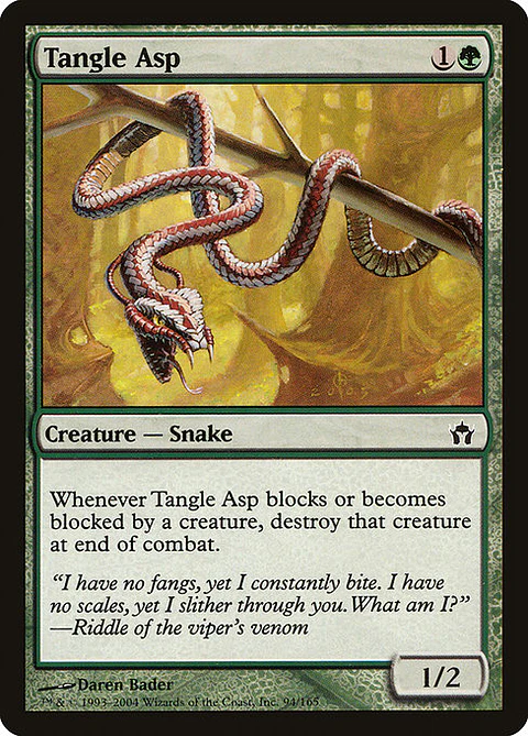 Carta Magic - FOIL Tangle Asp - Idioma: Espa–ol - Edicion: Fifth Dawn